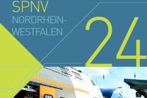 Zu sehen ist das Cover des Qualitätsberichts SPNV NRW 2024